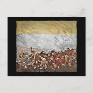 Troll och Gnome Parad Vykort