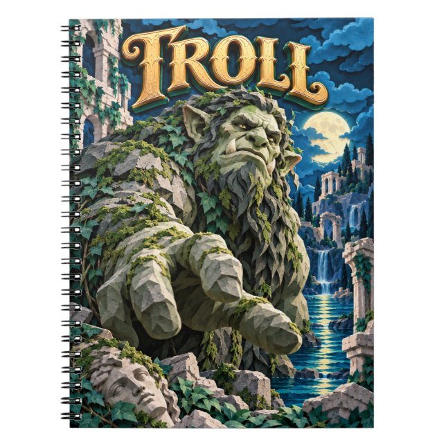 Troll, Pappersklippsmonster Anteckningsbok (Framsidan)