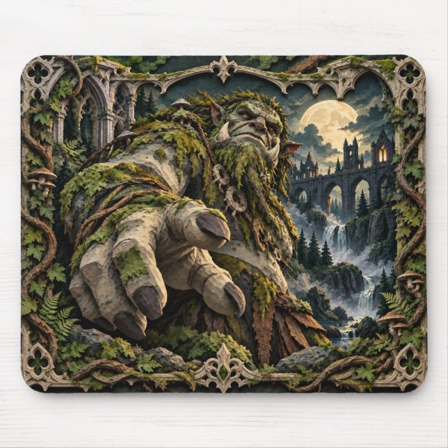 Troll, Pappersklippt Monster Musmatta (Framsidan)