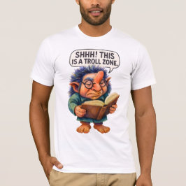 Troll Reading - Shhh! Detta är en Troll-Zon T Shirt