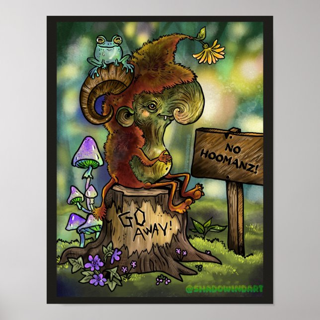 Troll Stump "No Humans" Poster (Framsidan)