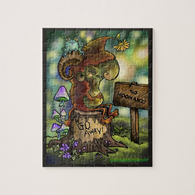 Troll Stump "No Humans" Pussel (Vertikal)