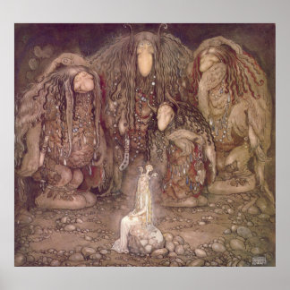 TROLL TROLL Fairy Tales Svenska Sverigen John Baue Poster