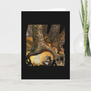 Troll vid en Campfire Kort