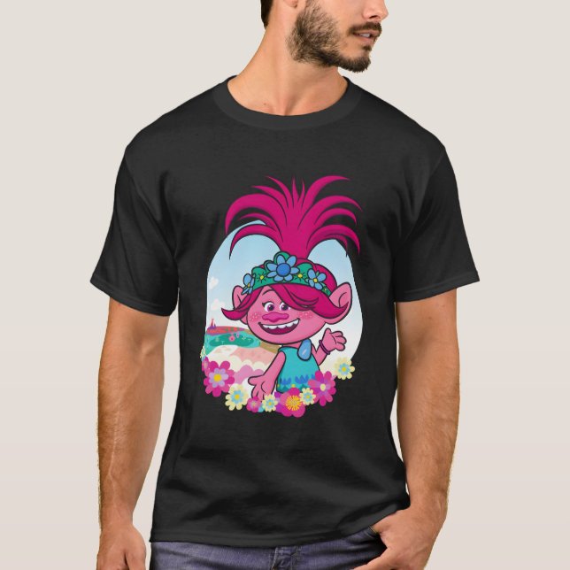Troll World Tour Poppy Land T Shirt (Framsida)