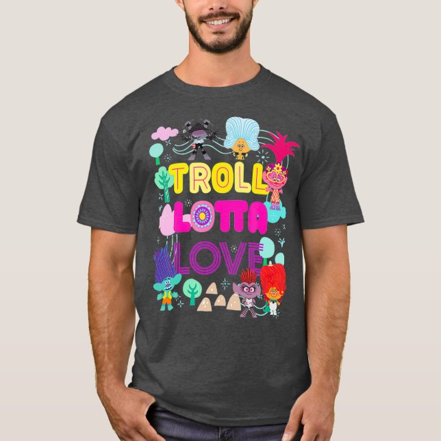 Troll World Tour Troll Kärlek T Shirt (Framsida)