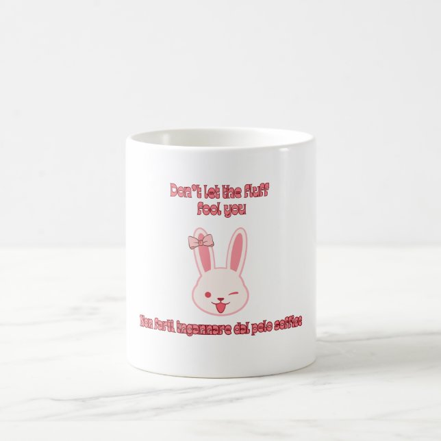 Trollande kanin – Djurkraftdesign Kaffemugg (Center)
