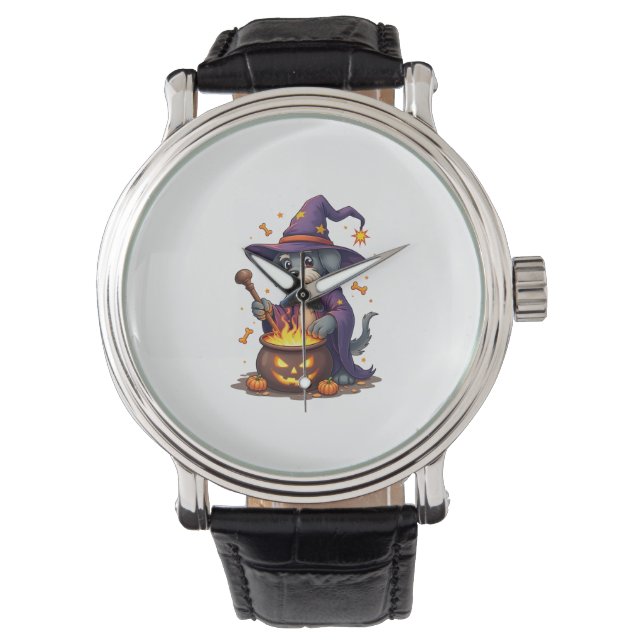 Trolldomsutövande Schnauzer Armbandsur (Framsida)