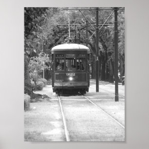 Trolley Cable Car Garden District New Orleans LA Poster