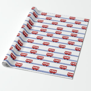 Trolley på spår presentpapper