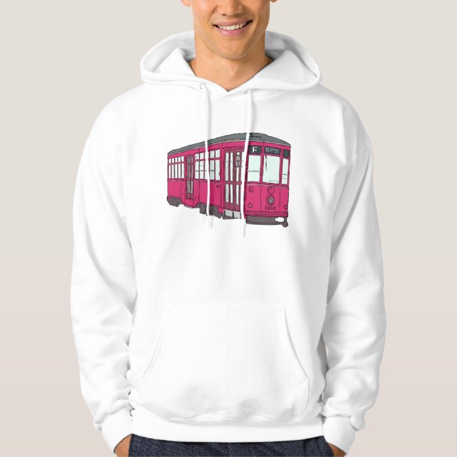 Trolleycar för spårvagn för sweatshirt (Framsida)