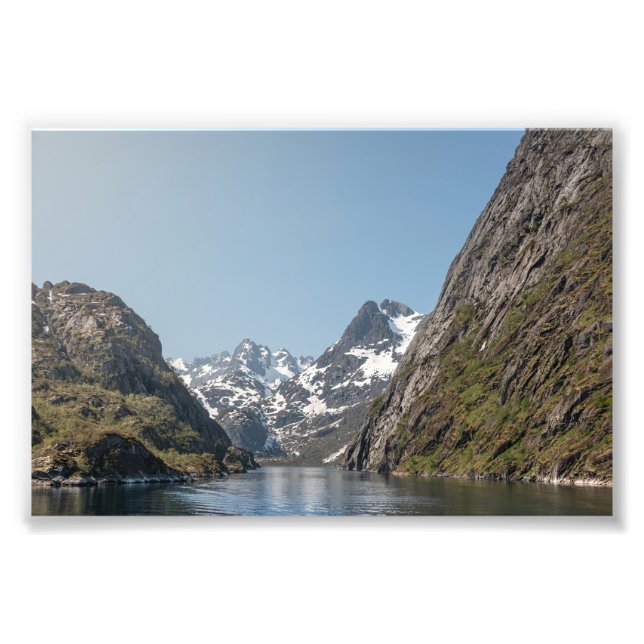 Trollfjord Lofoten Fototryck (Framsidan)