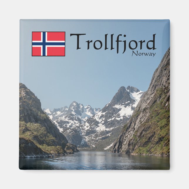 Trollfjord Lofoten Magnet (Framsidan)