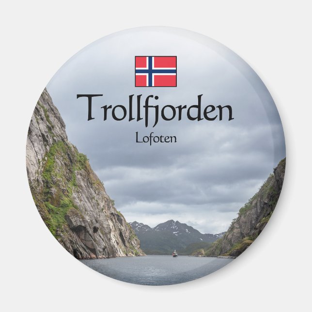 Trollfjord Lofoten Magnet (Framsidan)