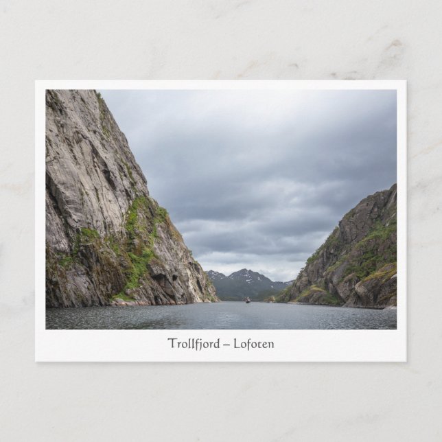 Trollfjord Lofoten Vykort (Framsida)