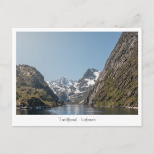 Trollfjord Lofoten Vykort