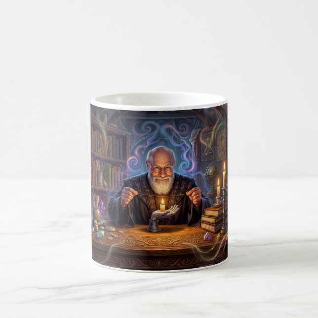 Trollkarl av kraftfull minimalism kaffemugg (Center)