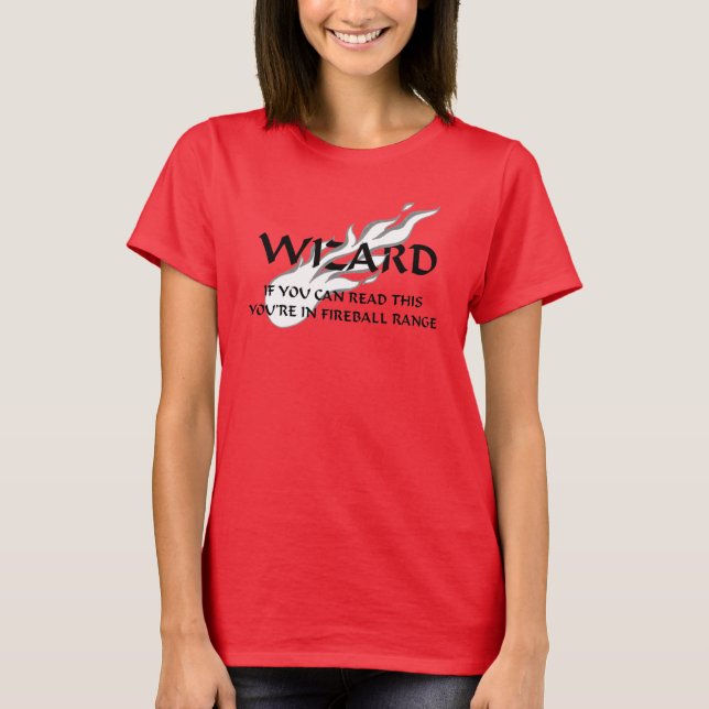 Trollkarl - du är i fireball spänner t-shirt (Framsida)