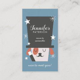 Trollkarl för hund för mammakontaktkort gullig visitkort