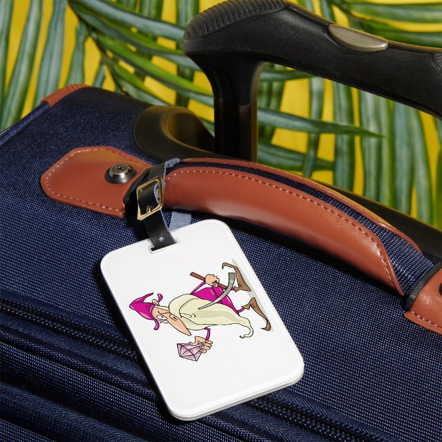 Trollkarl Gnome med stor diamädelsten Bagagebricka (Skapare uppladdad)