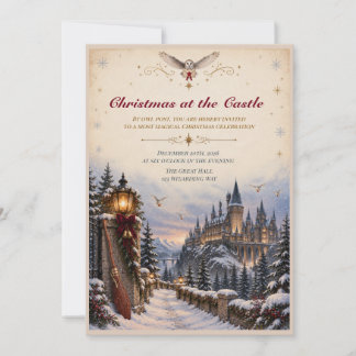 Trollkarl Jul Slott Fest Inbjudan