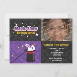 Trollkarl kaninfödelsedagsfest inbjudningar