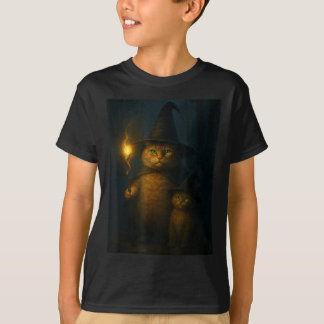 Trollkarl Katt Konstig Rolig Halloween Katt Meme T Shirt