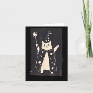 Trollkarl Katt Konstig Rolig Tarotkort Magikern Kort