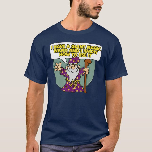 Trollkarl med trollspöet t-shirt (Framsida)