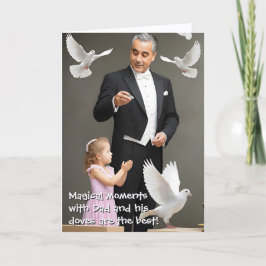 Trollkarl Pappa och Dotter (2) - Fars dag Helgkort