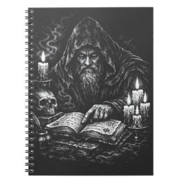 Trollkarl som studerar Grimorium — av BurnsInHell Anteckningsbok