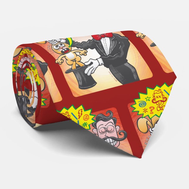 Trollkarl tokigt och ordstävet för kanin bjöd slips (Rullad)