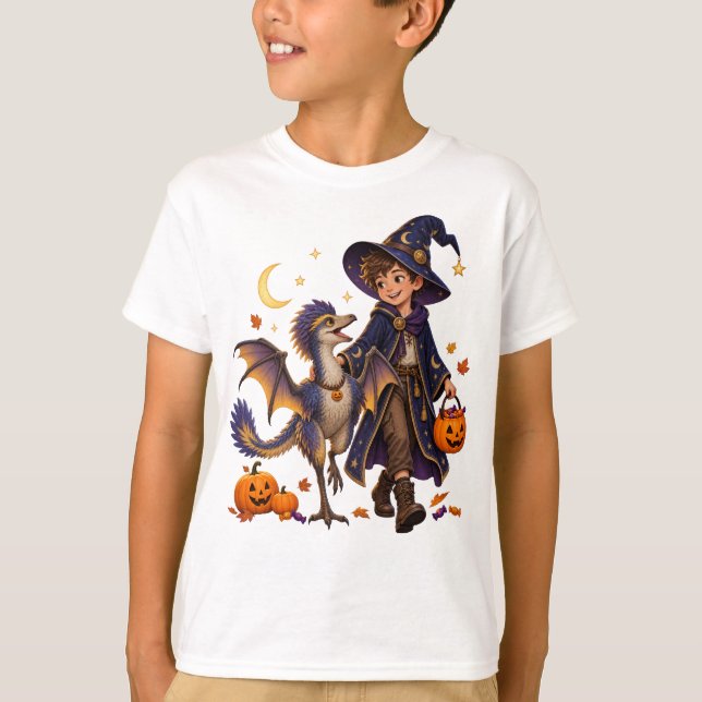 Trollkarl & Yi qi Halloween T Shirt (Framsida)
