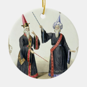 Trollkarlar på karnevalet i Berlin, 1836 (färg Julgransprydnad Keramik