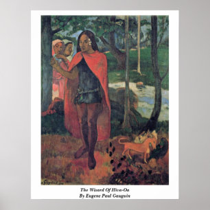 Trollkarlen av Hiva-Oa av Eugene Paul Gauguin Poster