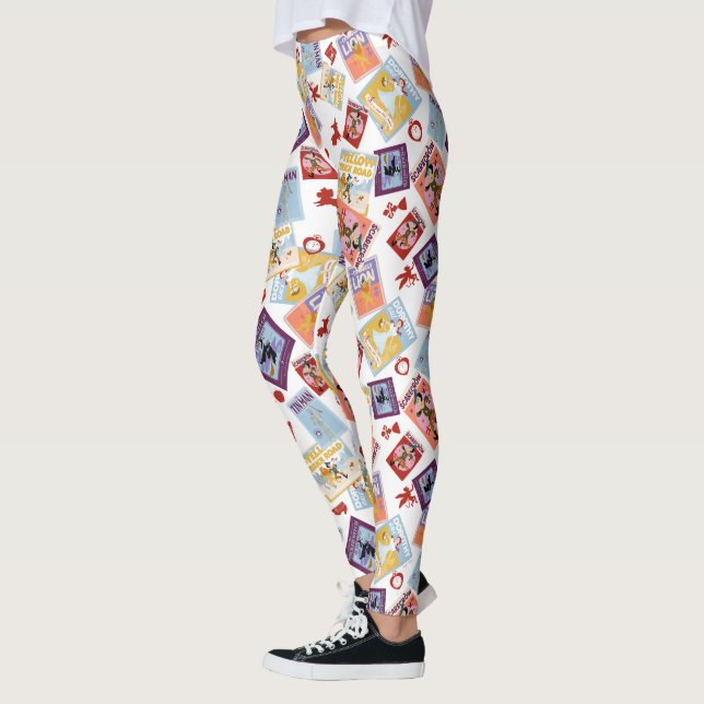Trollkarlen av Oz™ Karaktärstryck Kastmönster Leggings (Vänster)