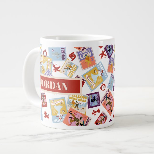 Trollkarlen av Oz™ Karaktärstryck Toss-mönster Jumbo Mugg (Framsida vänster)