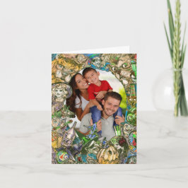 TROLLKARLEN FRÅN OZ FAMILJ JULKORT + DITT FOTO KORT