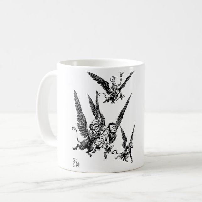 Trollkarlen Oz Flygande apor Kaffemugg (Framsida vänster)