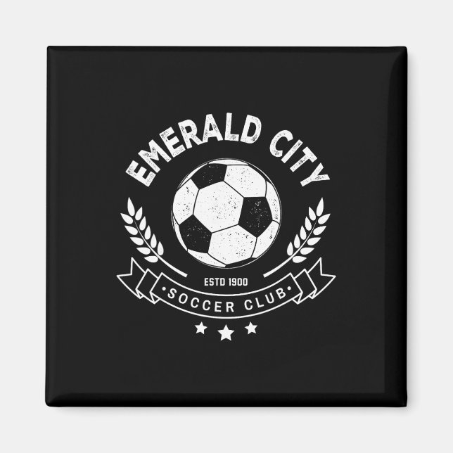 Trollkarlen Oz Smaragdstaden Fotboll Costume Ha Magnet (Framsidan)