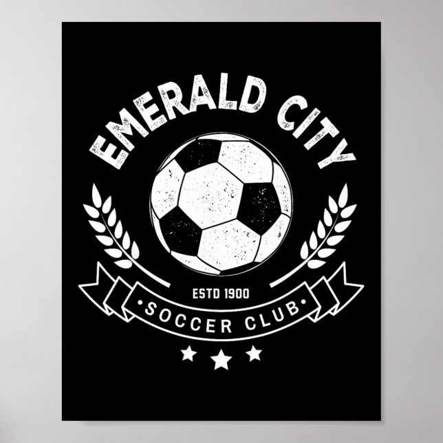 Trollkarlen Oz Smaragdstaden Fotbollskostym Ha Poster (Framsidan)