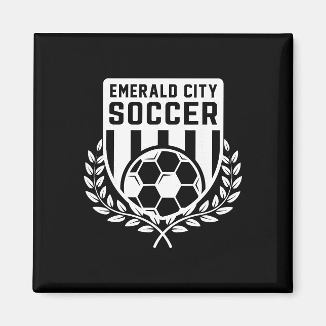 Trollkarlen Oz Smaragdstadens Fotbollskostym  Magnet (Framsidan)