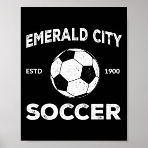 Trollkarlen Oz Smaragdstadens Fotbollskostym Poster