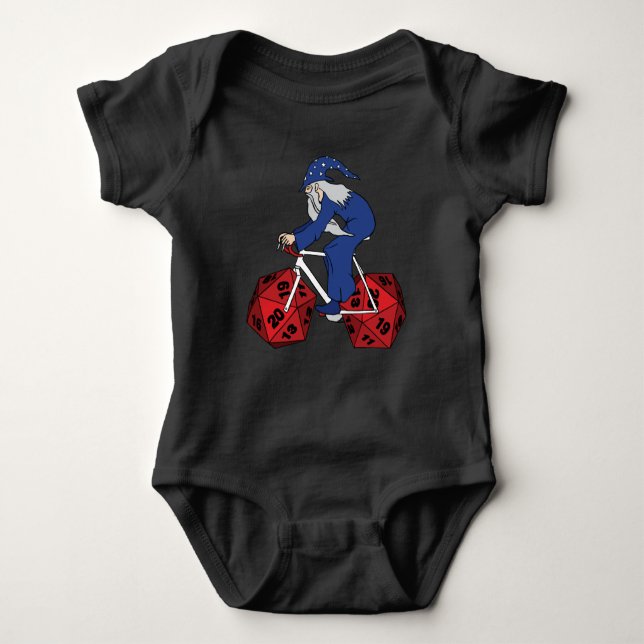 Trollkarlridningcykel med 20 sidtärninghjul t shirt (Framsida)