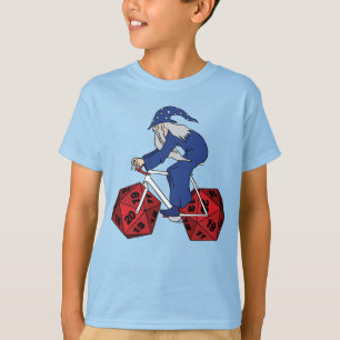 Trollkarlridningcykel med 20 sidtärninghjul t-shirt