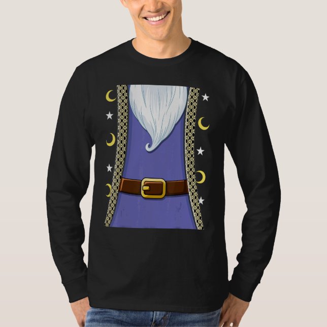Trollkarlscape för barn Halloween-kostym Män Troll T Shirt (Framsida)