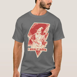 Trollkarlsrock Gitarr Illustration vänner T Shirt