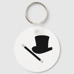 trollkarltop hat och magitrollspö nyckelring