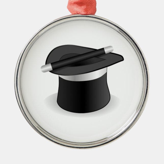 Trollkarltrollspö och hatt julgransprydnad metall (Framsidan)