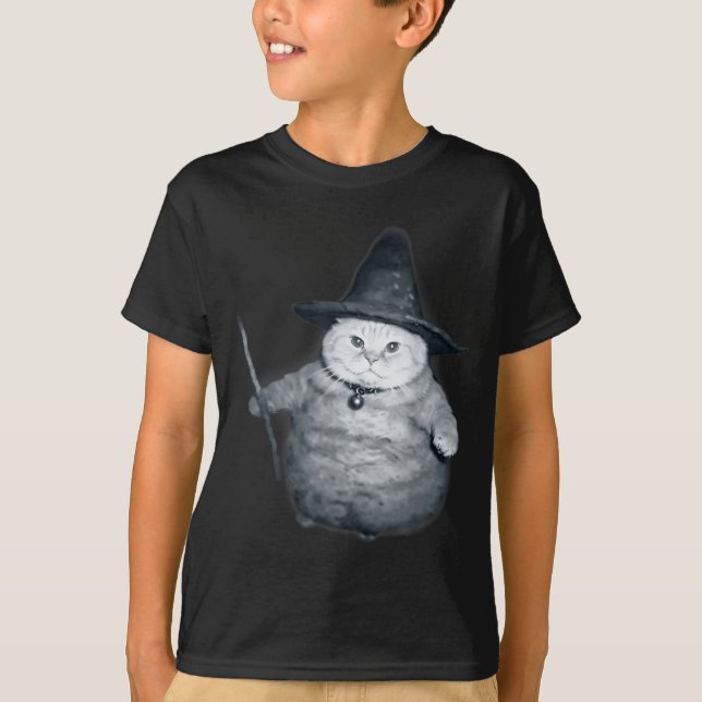 Trollkittenmeme Chonk Häxa Katt Meme Stud Hjärna T Shirt (Framsida)